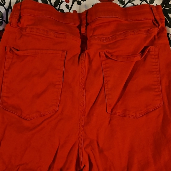New York & Company Red Skinny Jeans - Picture 2 of 4